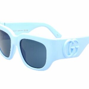 Gucci Brand New Women Powder Blue Sunglasses with Dark Lenses